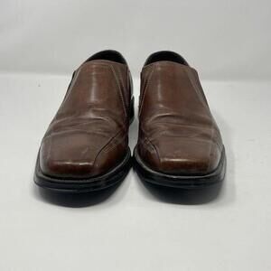 Johnston & Murphy Brown Leather Slip On Loafers SZ Mens 10M
